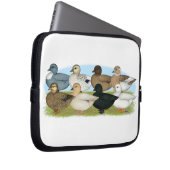 Acht Call Ducks Laptopschutzhülle (Vorne Rechts)