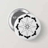 Acht Crow Star Button (Vorne & Hinten)