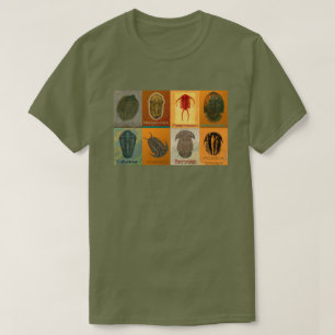 Acht fossile Trilobiten T-Shirt