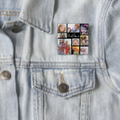 Acht Foto der Monogram-Familie individuell Button (Beispiel)