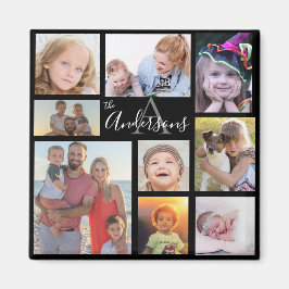 Acht Foto der Monogram-Familie individuell Magnet