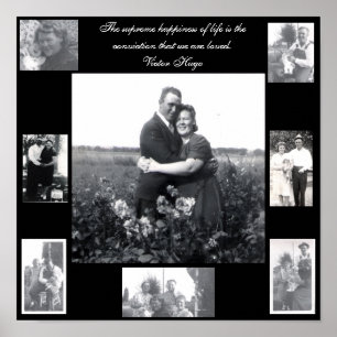 Acht Foto Familienliebe Zitat Poster