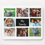 Acht Fotovorlage | Fügen Sie Ihre Bilder hinzu Mousepad (Vorne)