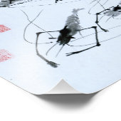 "Acht Garnelen" in chinesischer Tinte Fotodruck (Ecke)