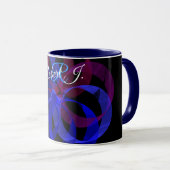 Acht geometrische Kaffeetasse (VorderseiteRechts)