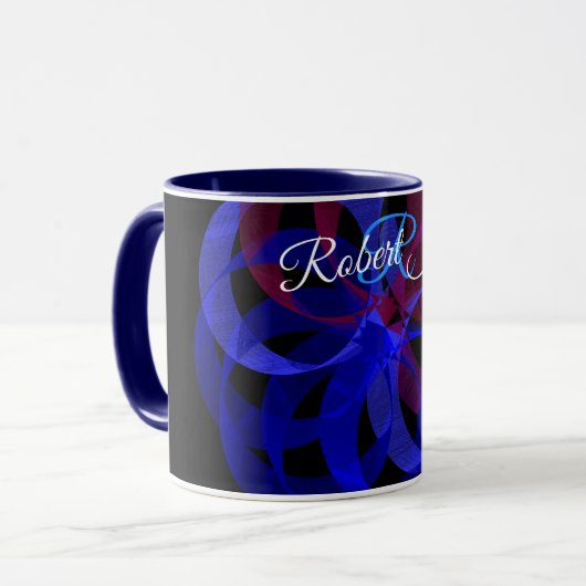 Acht geometrische Kaffeetasse (Vorderseite Links)