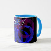 Acht geometrische Kaffeetasse (VorderseiteRechts)