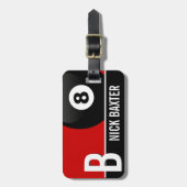 Acht Gepäckanhänger (Vorderseite vertikal)