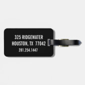 Acht Gepäckanhänger (Rückseite horizontal)