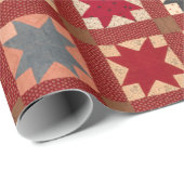 Acht gepunkteter Stern in warmen Farben Geschenkpapier (Rolleneckpunkt)