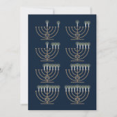 Acht Hanukkah Nights - Urlaubskarte Feiertagskarte (Vorderseite)