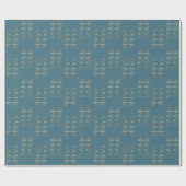 Acht Hanukkah Nights Wrapping Paper Geschenkpapier (Flach)