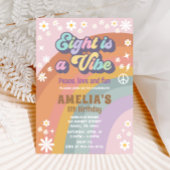 Acht ist eine lebhafte Einladung zum Geburtstag