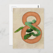 Acht Jahre Postkarte (Vorne/Hinten)