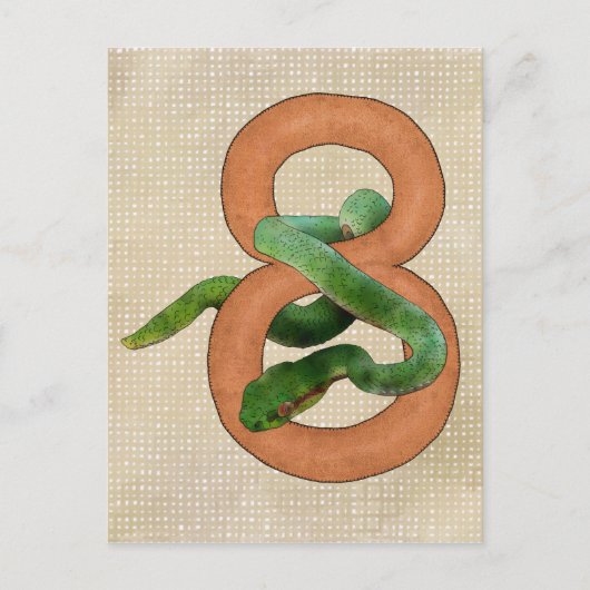 Acht Jahre Postkarte (Vorderseite)