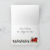 Acht kleine Pinguin-Gruß-Karte Feiertagskarte (Innenseite)