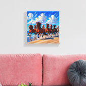 Acht Leinwand Glück (Insitu (Wohnzimmer))