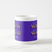 Acht Llamas der Hanukkah-Tasse Kaffeetasse (Mittel)