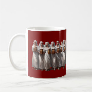 Acht Mägde melken ausgeschnitten Kaffeetasse