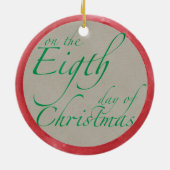 Acht Maid a Milking Weihnachtsschmuck (Hinten)