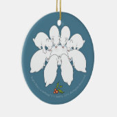 Acht Manx a-Milking.. doppelseitig Keramik Ornament (Rechts)