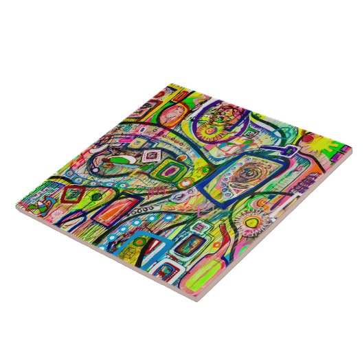 Acht Martinis 6 x 6 Keramiken Tile Fliese (Seite)