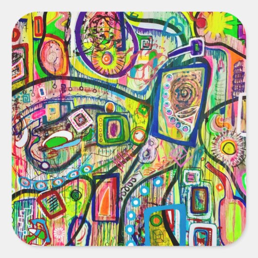 Acht Martinis Stickers (Vorderseite)