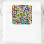 Acht Martinis Stickers (Tasche)