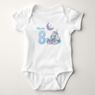 Acht Monate Baby-Bodysuit Baby Strampler