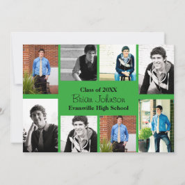 Acht/neun Fotos Grüne - Grad Ankündigung