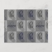 Acht Ohren Grafik Postkarte (Vorderseite)