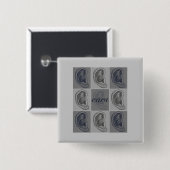 Acht Ohren grafisch Button (Vorne & Hinten)