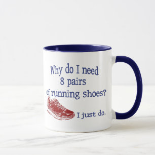 Acht Paar-Laufschuhe Tasse