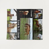 acht Pferdebilder Wandteppich (Vorderseite (Horizontal))