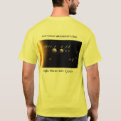 Acht Planeten und neues Sonnensystem, T-Shirt (Rückseite)