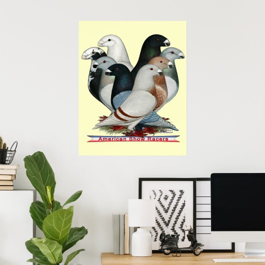 Acht Racers anzeigen Poster (Heimbüro)