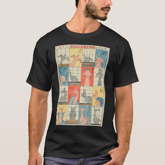 Acht Schattenfiguren Utagawa Hiroshige T-Shirt (Vorderseite)