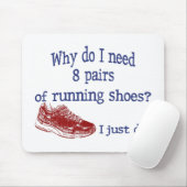 Acht Seiten mit Schuhen Mousepad (Mit Mouse)