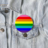 Acht Stripe-Regenbogen-Flagge Button (Beispiel)