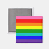 Acht Stripe-Regenbogen-Flagge Magnet (Vorderseite/Rückseite)