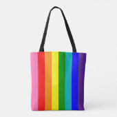 Acht Stripe-Regenbogen-Flagge Tasche (Rückseite)