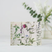 Acht Studien über wild lebende Blume Postkarte (Stehend Vorderseite)