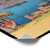 Acht Szenen von Kirschblüten, Arashiyama Poster (Ecke)