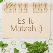 Acht Tage Matzah Geschirrtuch (Gefaltet)