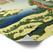 Acht-teilige Brücke, Provinz Mucawa, Japan, c.18 Poster (Ecke)