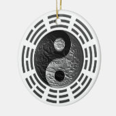 Acht Trigrams Yin Yang Prägen Ähnlicher Drache Keramik Ornament (Links)