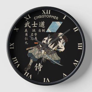 Acht Tugenden Samurai Bushido Japanische Sprache Uhr