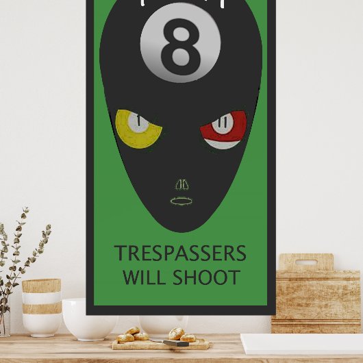 Acht Türplakat Poster (Küche)