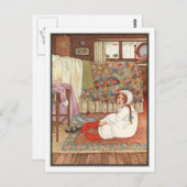 Acht Uhr von Millicent Sowerby Postkarte (Vorne/Hinten)