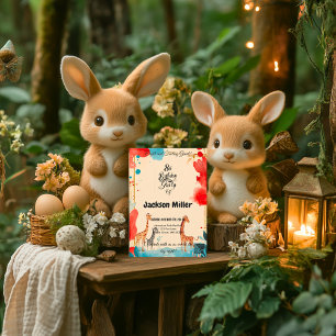 Acht und großartig 8. Geburtstag Rot und Blau Einladung